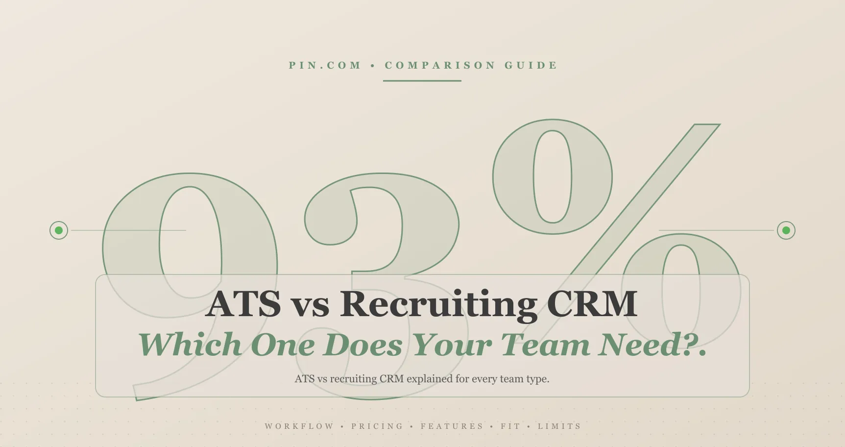 ATS vs CRM: which one do recruiters actually need?
