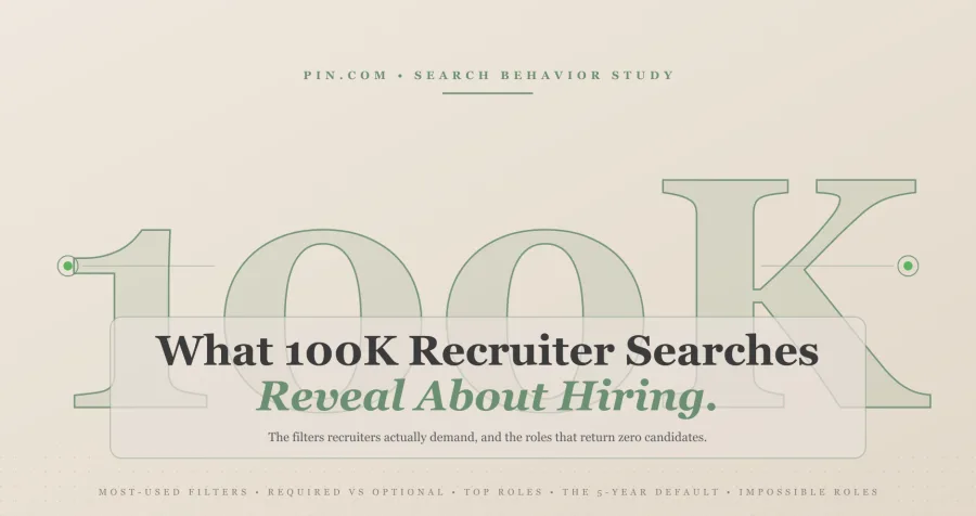 What 100K Recruiter Searches Reveal About Hiring in 2026