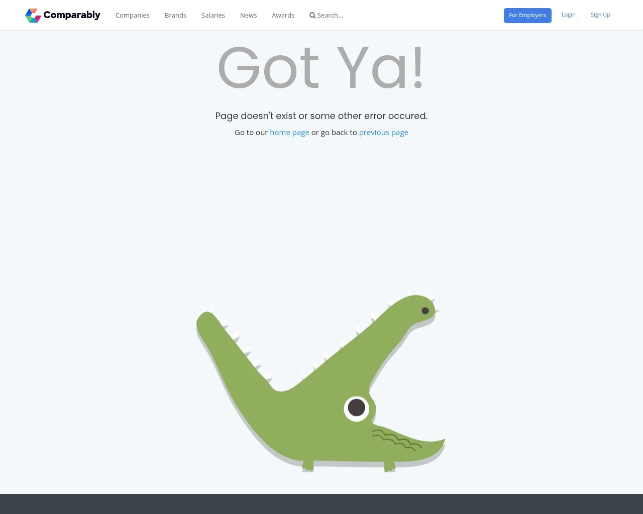 Screenshot of the Comparably employer branding platform