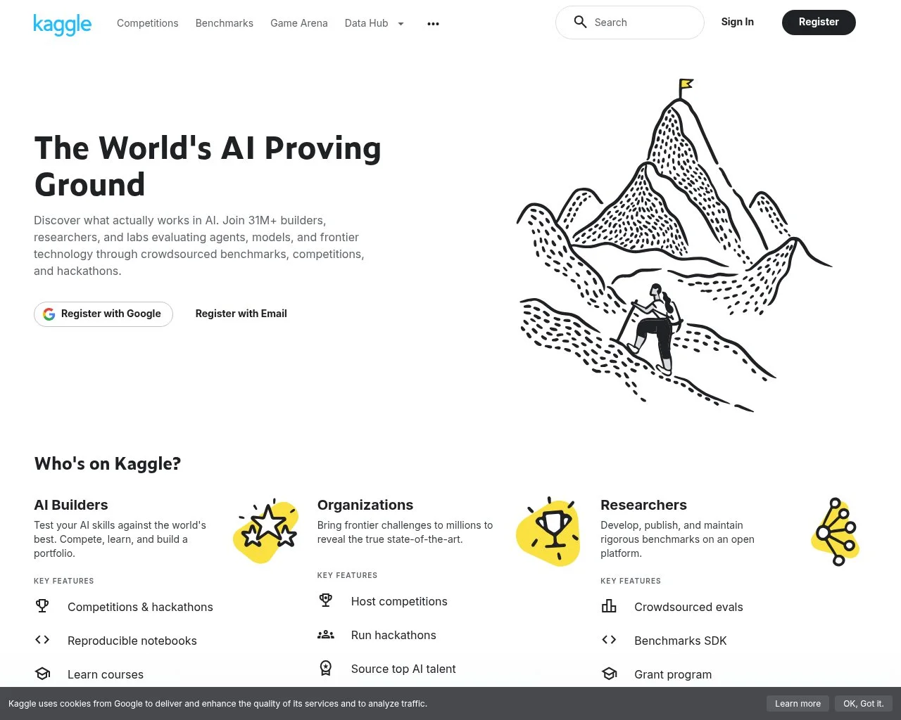 Kaggle homepage