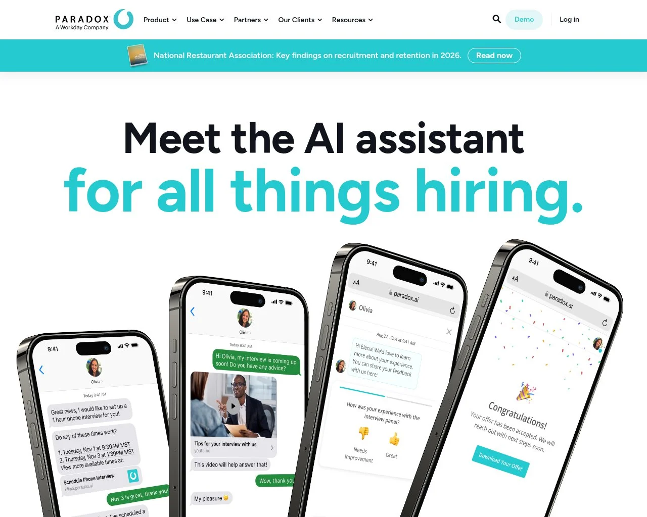 Paradox AI homepage
