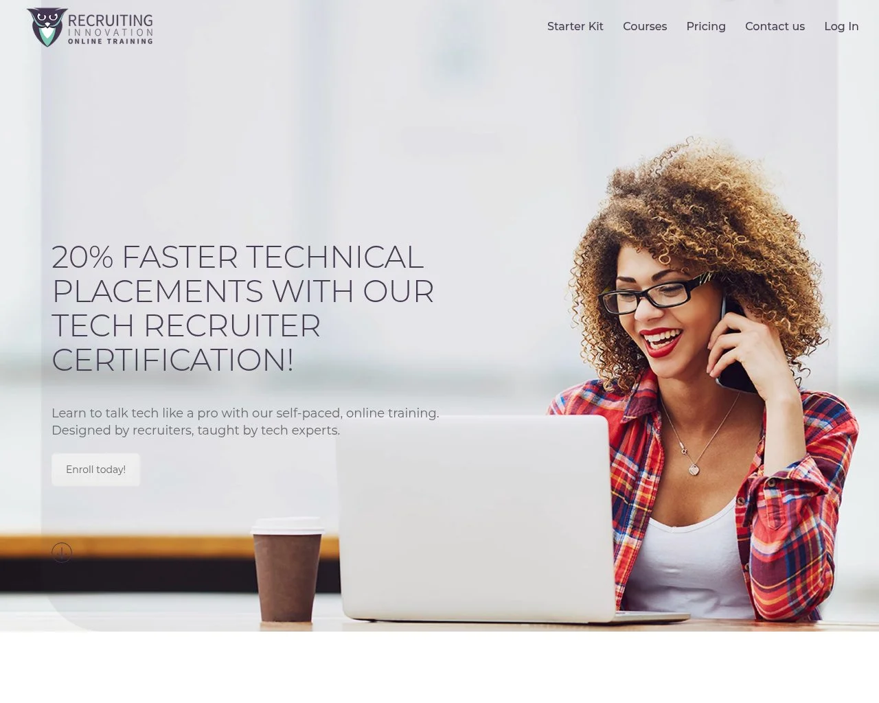 Recruiting Innovation homepage screenshot