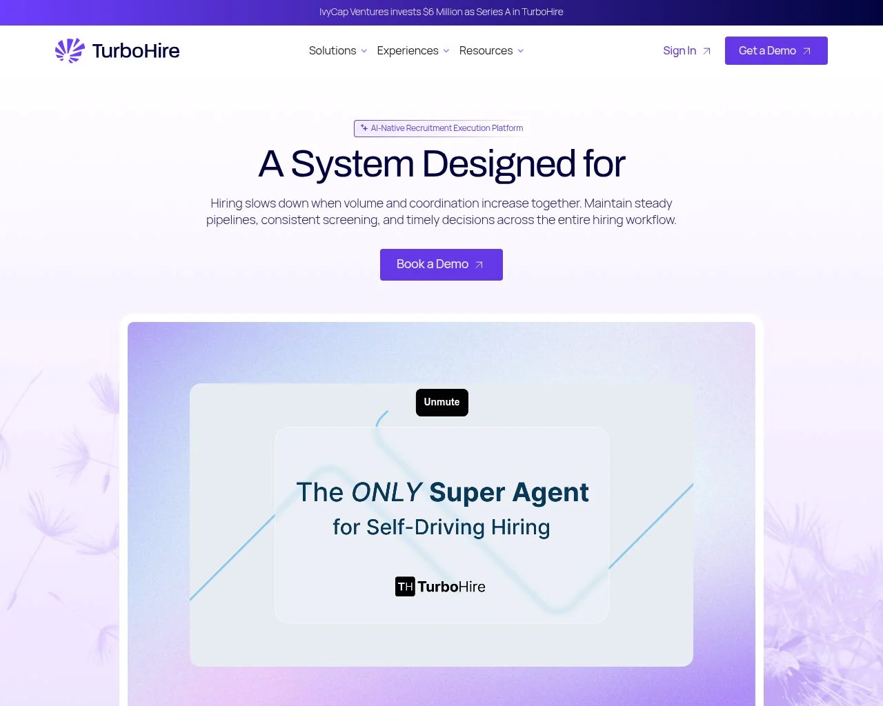 TurboHire homepage