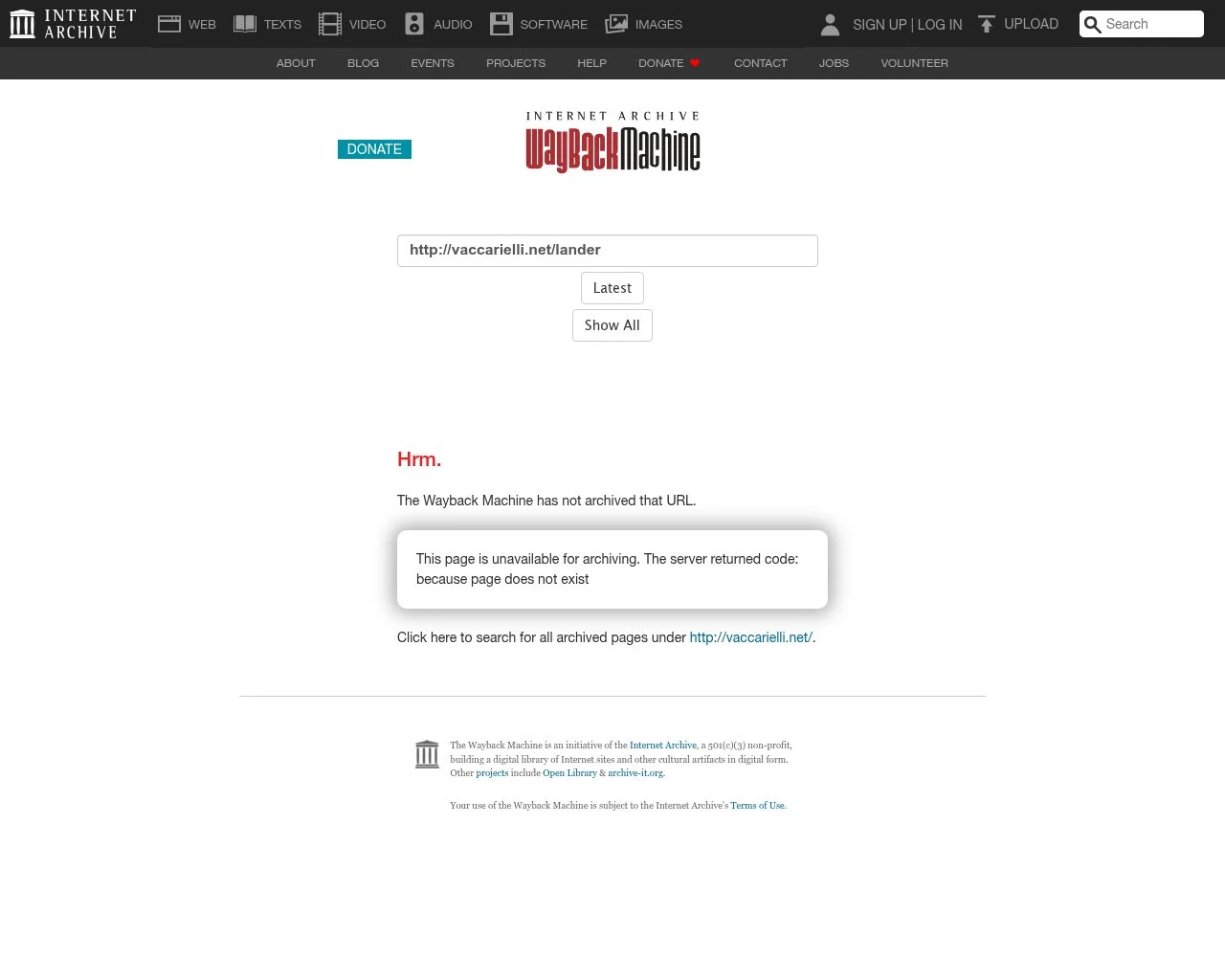 Tracker RMS homepage screenshot